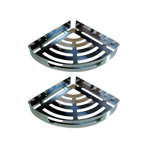 Triangle Bathroom Shelf Stainless Still Set of 2