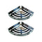 Triangle Bathroom Shelf Stainless Still Set of 2