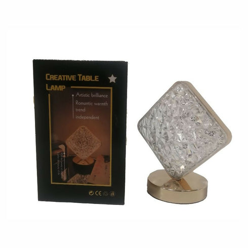 Table Lamp Crystal Lamp With Type-C Charging Cablae