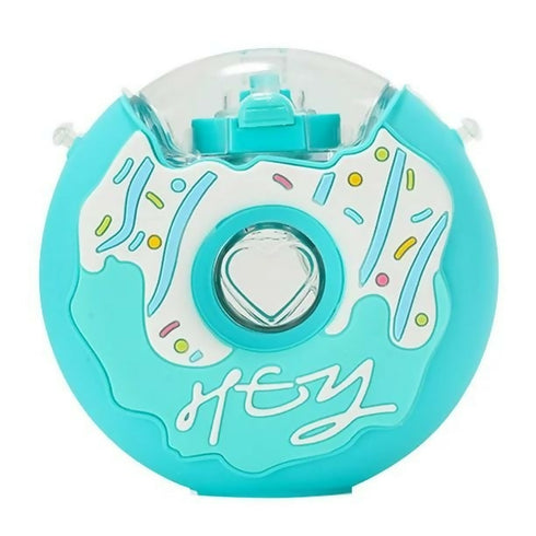 Super Cute Donut Flip Top Water Bottle - Blue