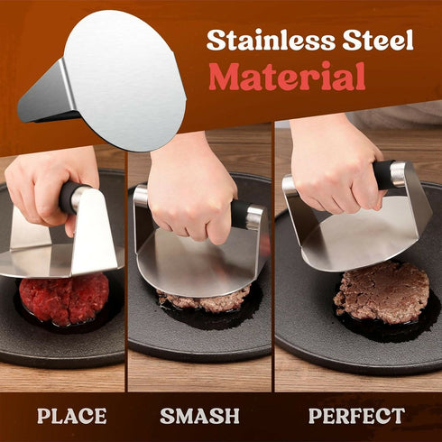 Stainless Steel Hamburger Press