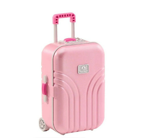 Kids Music Box Suitcase with Jewelry Case & Mirror - pink
