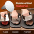 Stainless Steel Burger Press & 2 Pack Barbecue Spatulas