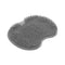 Shower Foot Scrubber with Non-Slip Suction Cups - Body Back Massaging Mat - grey
