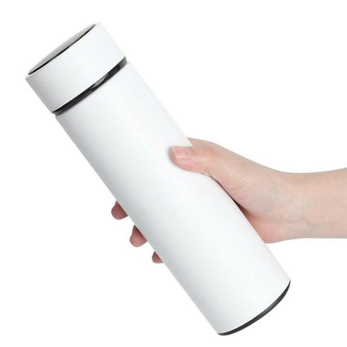 Smart Flask Cup With LED Temperature Display - WHITE