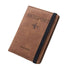 Travel Leather Passport Holder Passport Cover Card Case - Brown