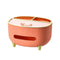 Tissue Box with Storage - Decorative 22cm Organizer for Home - Pink