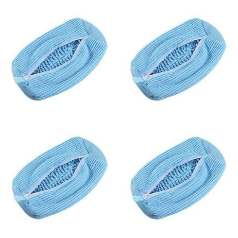 Hands-Free Washing Machine Shoe Bag - Blue 4 Pieces
