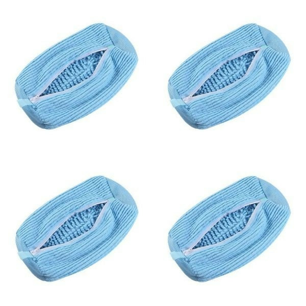 Hands-Free Washing Machine Shoe Bag - Blue 4 Pieces