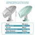 2 Pack Soap Holder Drain Water Soap Dish Leaf Shape Soap Box Shower Soap Drainer - Green