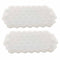 Pack of 2 Silicone 37 Honeycomb Ice Cube Shaped Ice Tray With Lid - White