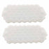 Pack of 2 Silicone 37 Honeycomb Ice Cube Shaped Ice Tray With Lid - White