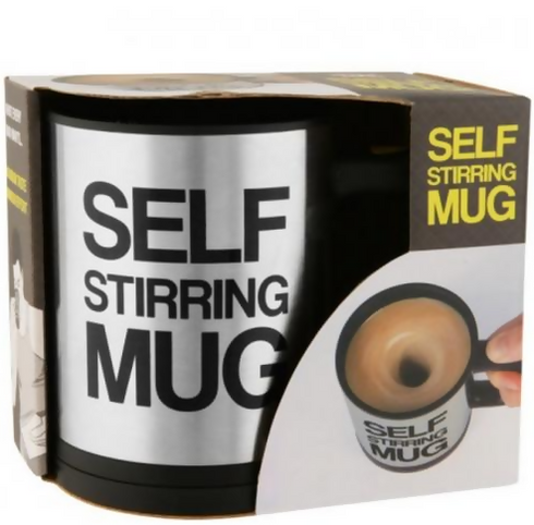 Self stirring mug
