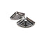 Triangle Bathroom Shelf Stainless Still Set of 2