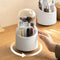 360 Rotary Cosmetic Brush Storage Bucket-RA-10 - White