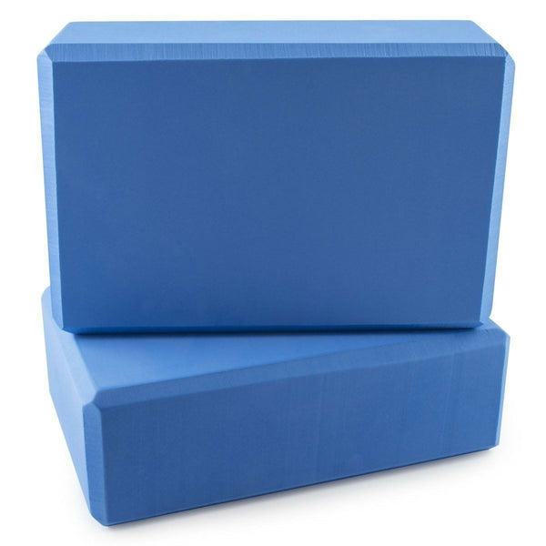 Foam Yoga Blocks - Set of 2 - Blue