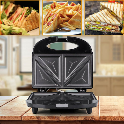 2 Slice Sandwich Maker Stainless Steel-RAF