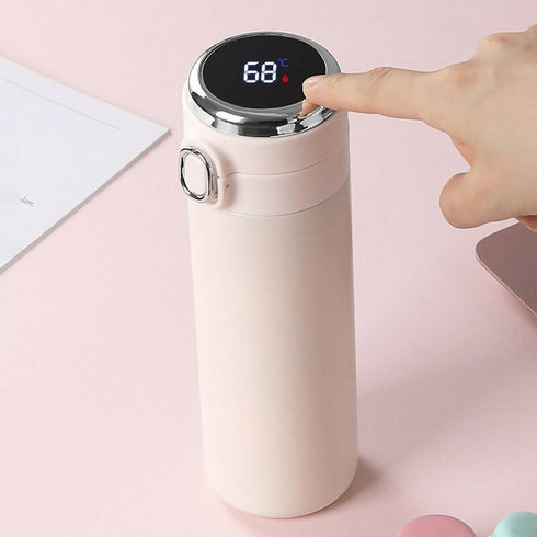 Smart Digital Thermos Flask - Vacuum Insulated - 420ml - White