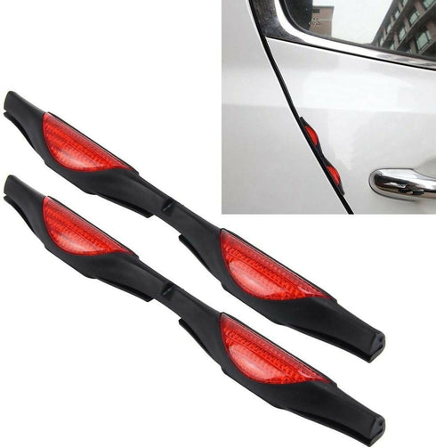 2 Piece Anti-Scratch Door Guard - Red