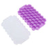 2 Pieces Food Grade Silicone Ice Tray 37 Grid - Purple