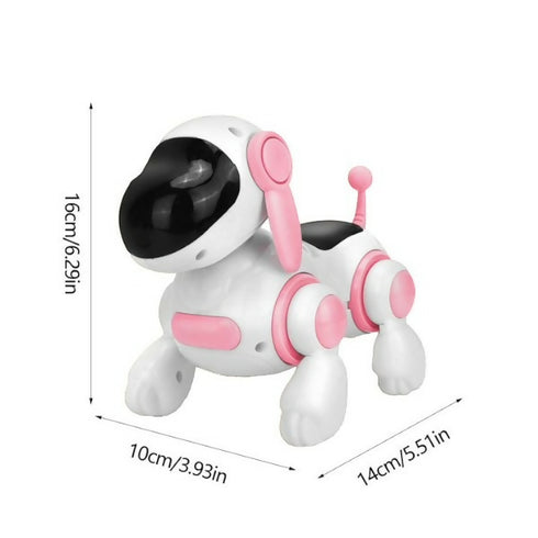 Interactive Walking Puppy Toy With LED Lights & Realistic Sounds - Pink