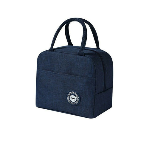 Thickened Aluminum Foil Insulated Lunch Bag - Blue