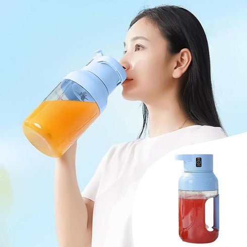 Portable Fruit Juicer Jug-Blender-1500ml - Blue