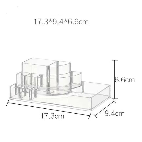 Transparent Cosmetic Organizer with 2 drawers