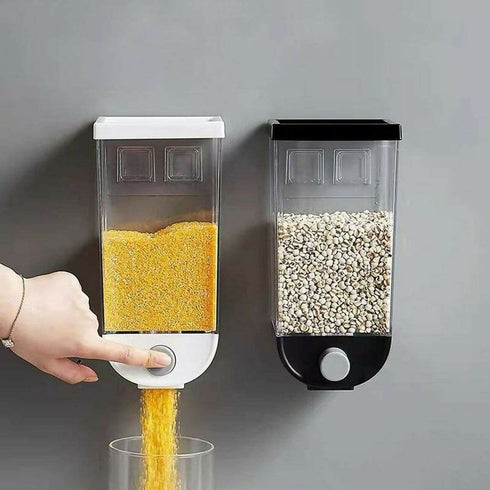 Wall Mounted Cereal Dispenser - Black