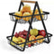 Fruit Basket Kitchen Storage For Fruits Vegetables Household Toiletries - Black