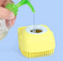 Soft Silicone Massage Exfoliating Bath & Shower Brush With Soap Dispenser - Yellow