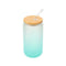 Multi-Functional Glass Cup With Bamboo Lid And Straw