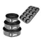 Round Non-Stick Cake Baking Mould 3 Pieces And Muffin Pan 12 Cup