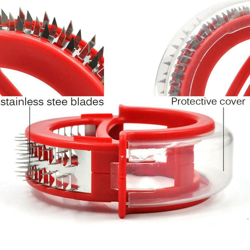 Professional Meat Tenderizer with 48 Stainless Steel Ultra Sharp Blades