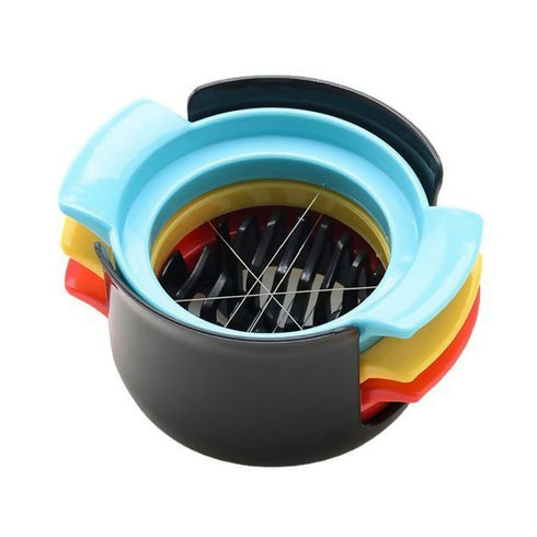 Multifunctional 3 in 1 Stainless Steel Egg Slicer Wire Cutter Set