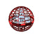 Pro Flying Spinner Led Flying Light Ball - Red