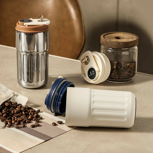 Temperature Display Thermos Travel Mug