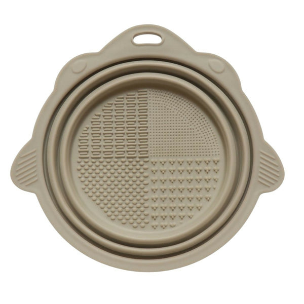 Silicone Makeup Brush & Sponge Cleaning Bowl - Collapsible Bowl Design