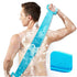 Silicon Back Scrubber and Exfoliating strap - blue