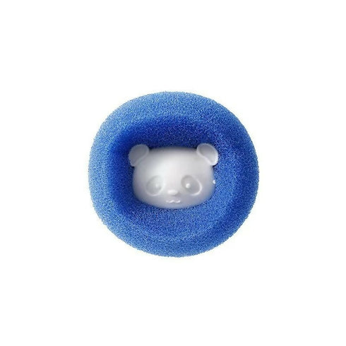 Bear Cleaning Ball Sticky Hair Convenient Sponge Washing Ball - Blue
