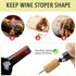 Set of 2 Portable 2 in 1 Air Pump Wine Opener - Black