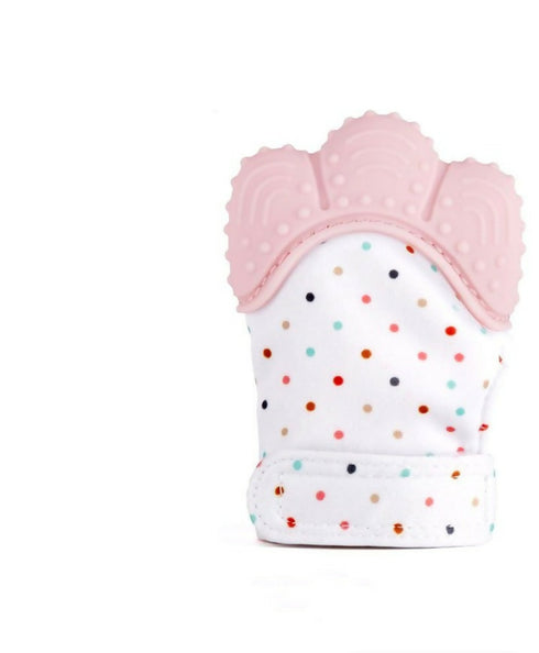 Comfy Kids Teething Mitten Glove - Pink