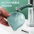 2 Pack Soap Holder Drain Water Soap Dish Leaf Shape Soap Box Shower Soap Drainer - Green