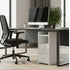 Slim Double Drawer Wooden Bedside Table With Storage - White - 7012