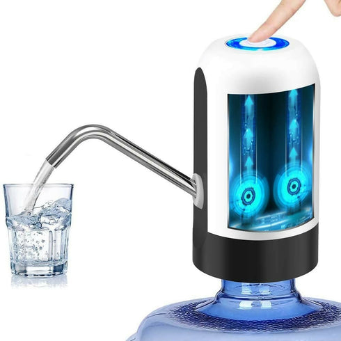 Portable Electric Gallon Drinking Bottle Water Dispenser - black