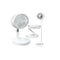Rechargeable Indoor And Outdoor Foldable Fan - White