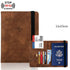 Travel Leather Passport Holder Passport Cover Card Case - Brown