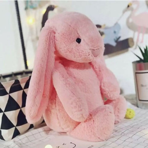 Plush Long Eared Bunny Rabbit-Lovely Soft Toy - Pink