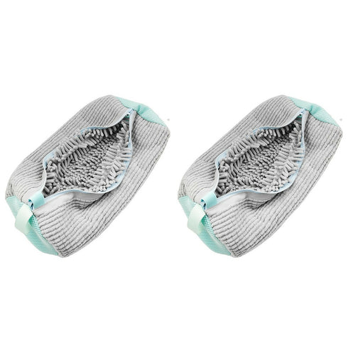 Self Cleaning Microfibre Shoe Wash Bag - 2 Pack