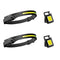 Multi-functional LED Rechargeable Head Lamp +LED Key Torch - 2 Pack